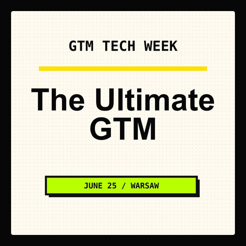 Cover Image for GTM WEEK Meetup: Strategies, Tactics & Tools x SCALE IT