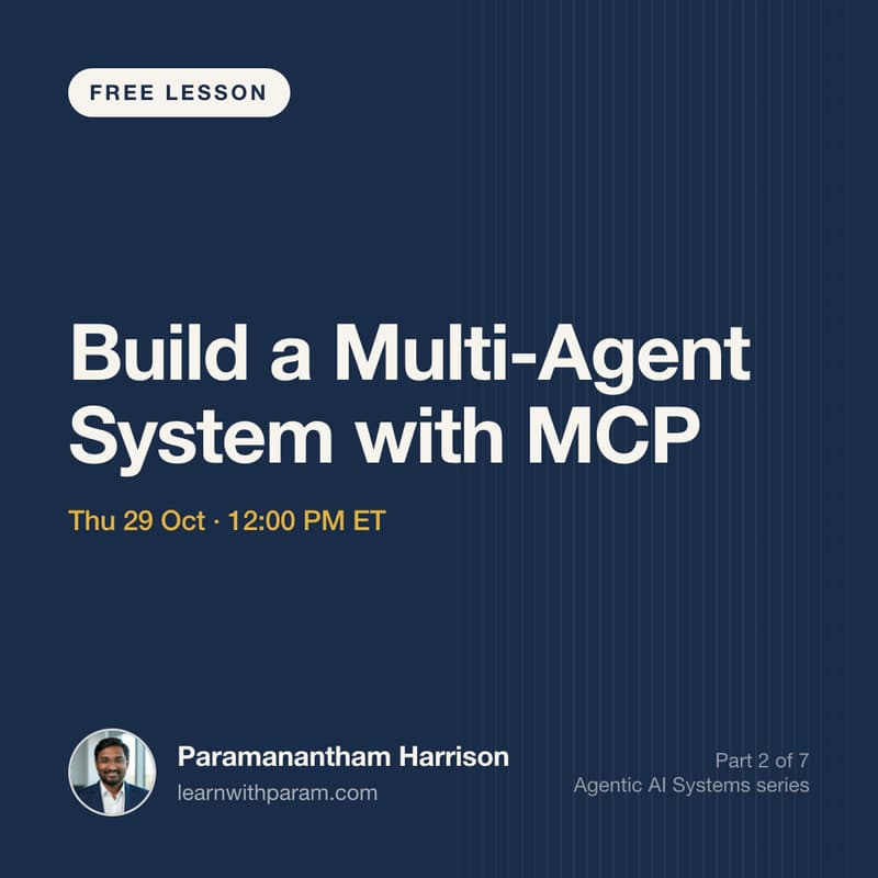 Cover Image for Build a Multi-Agent System with MCP