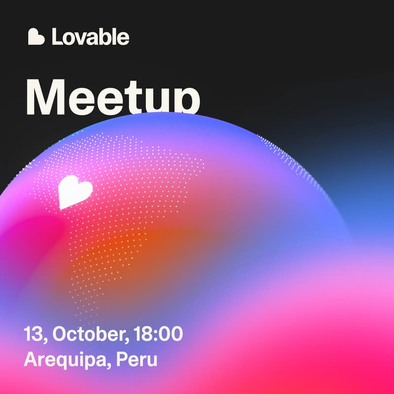 Cover Image for Lovable Meetup Arequipa