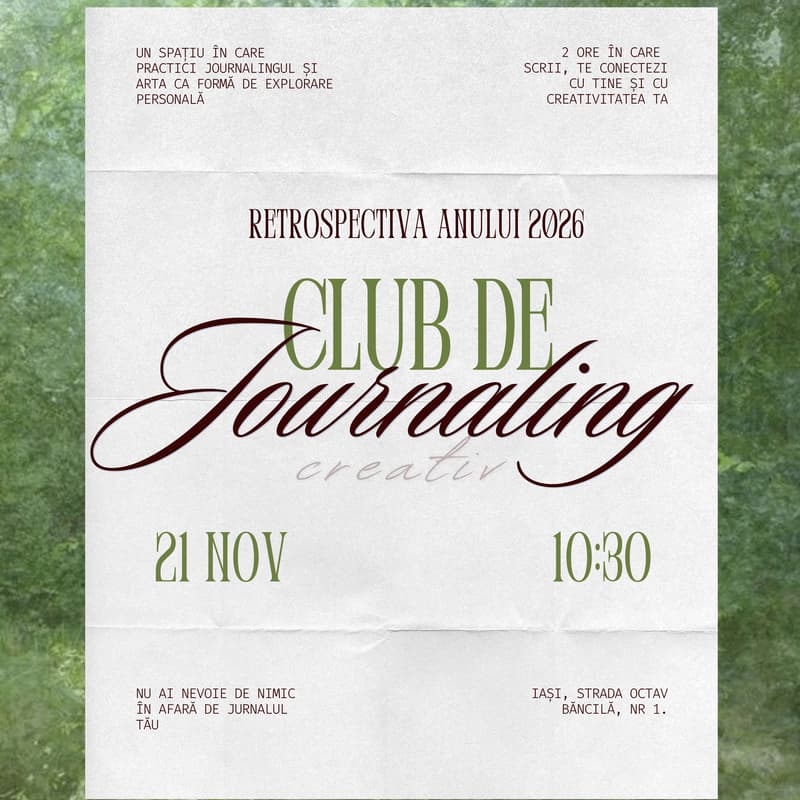 Cover Image for Club de Journaling: Retrospectiva Anului 2026