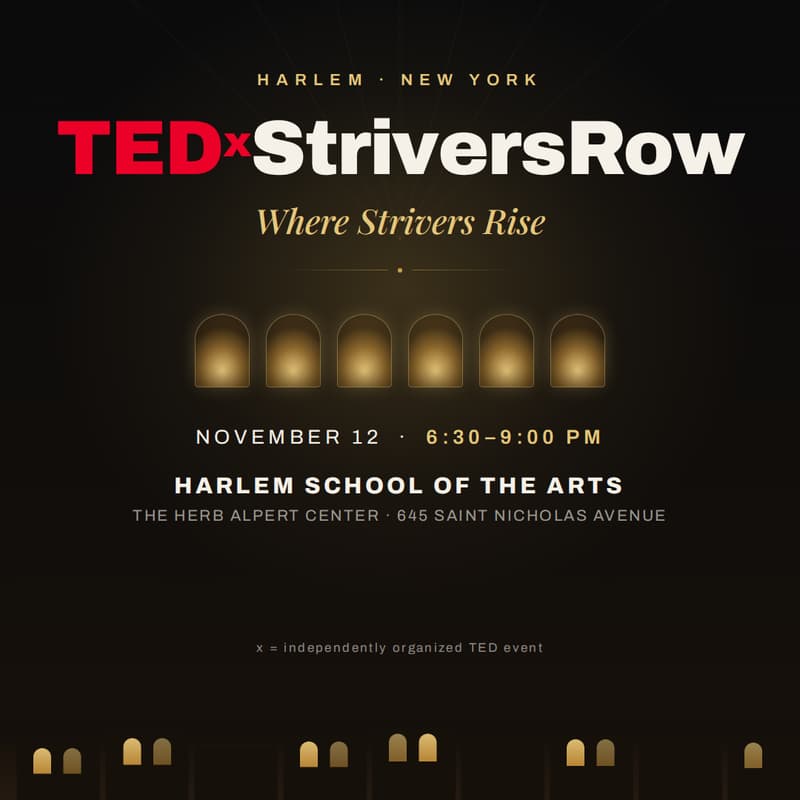 Cover Image for TEDxStriversRow - Sponsorship Link