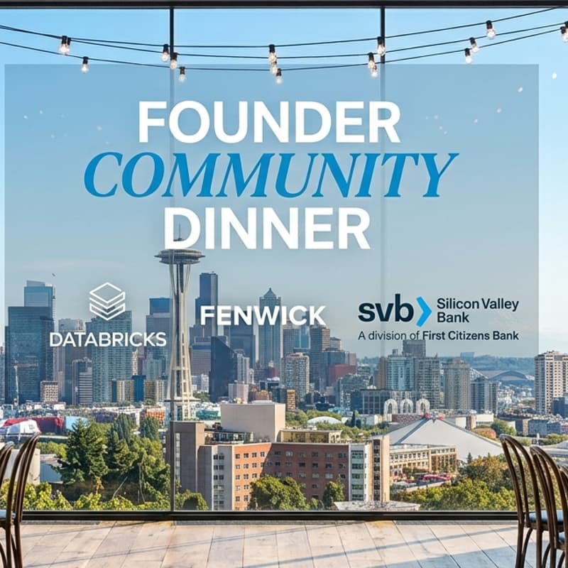 Cover Image for Founder Community Dinner with Databricks, Fenwick and SVB, featuring Matt Oppenheimer, Founder of Remitly
