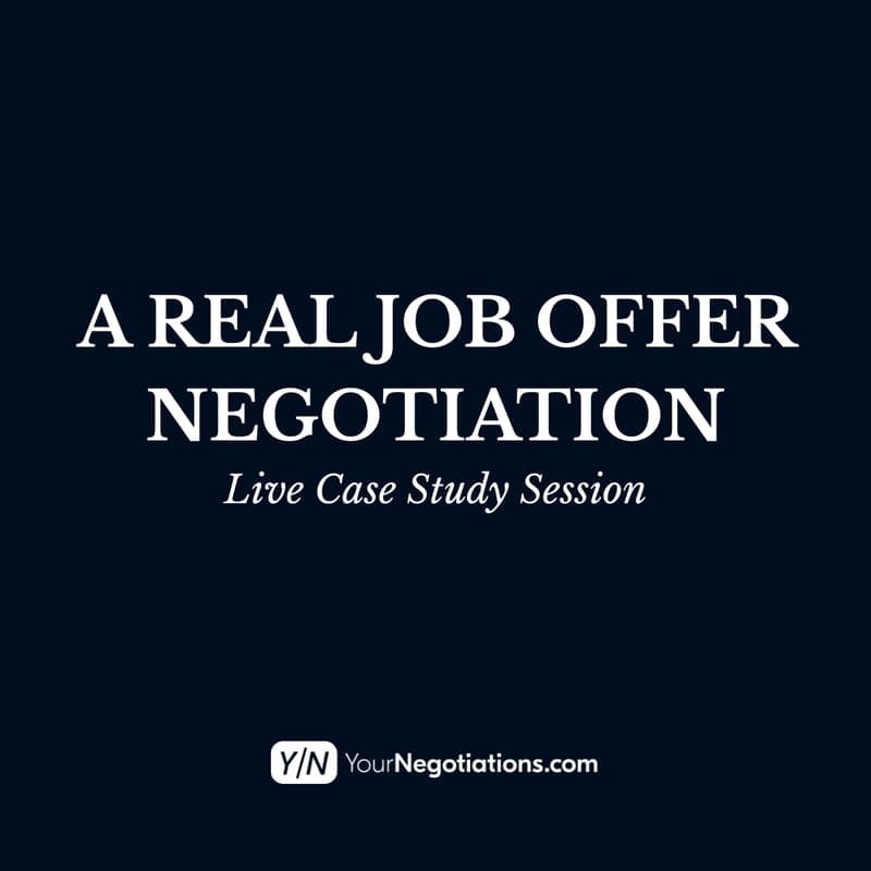 Cover Image for Live Case Study: A Real Job Offer Negotiation