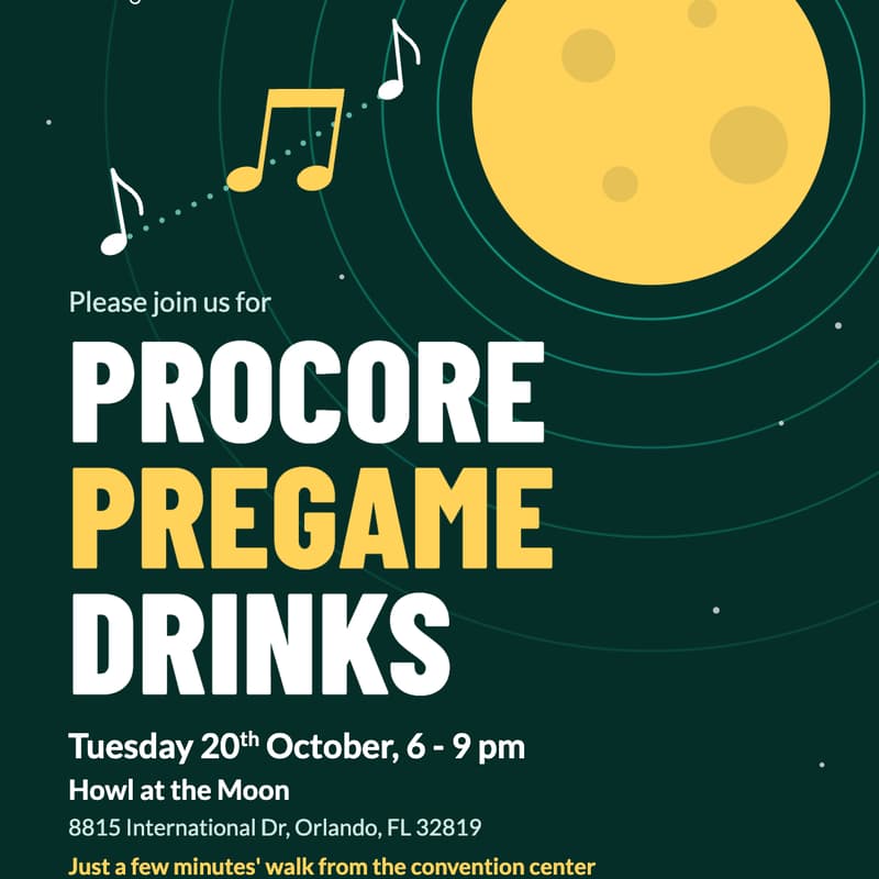 Cover Image for Procore Pregame Drinks hosted by Voyage Control & innDex