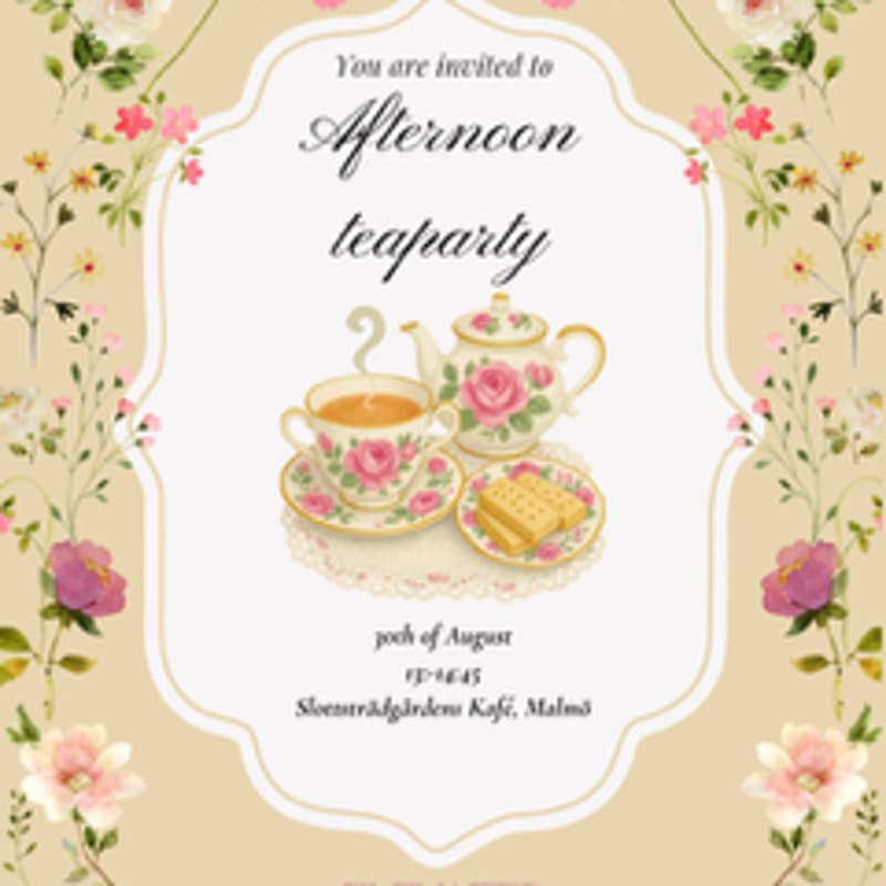 Cover Image for Garden teaparty
