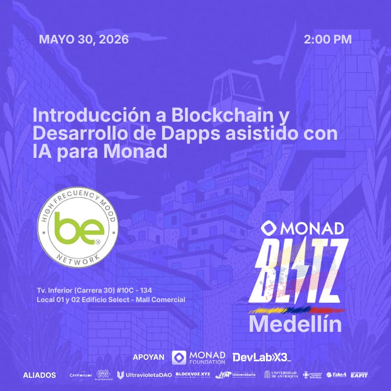 Cover Image for Introducción a Blockchain y Desarrollo de Dapps asistido con IA para Monad