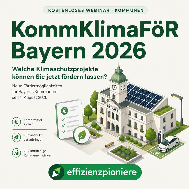 Cover Image for KommKlimaFöR Bayern 2026: Welche Klimaschutzprojekte können Sie jetzt fördern lassen?