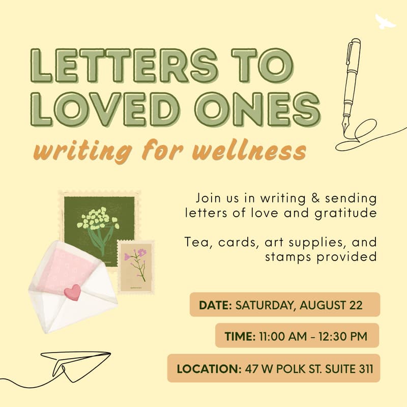 Cover Image for Writing for Wellness: Letters to Loved Ones