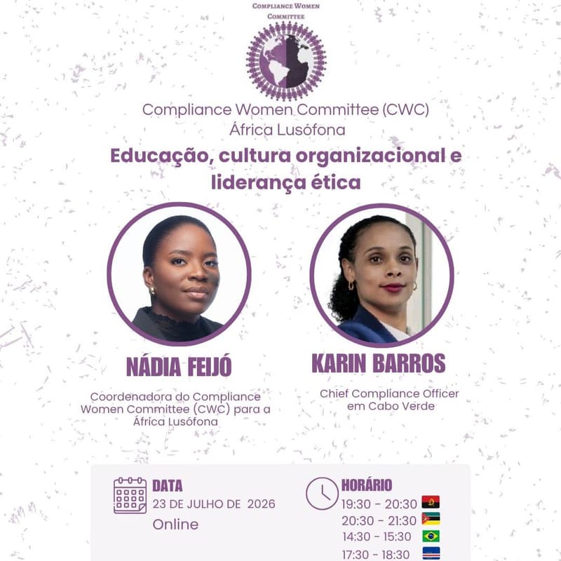 Cover Image for Compliance Women Committee (CWC) África Lusófona apresenta: Educação, cultura organizacional e liderança ética