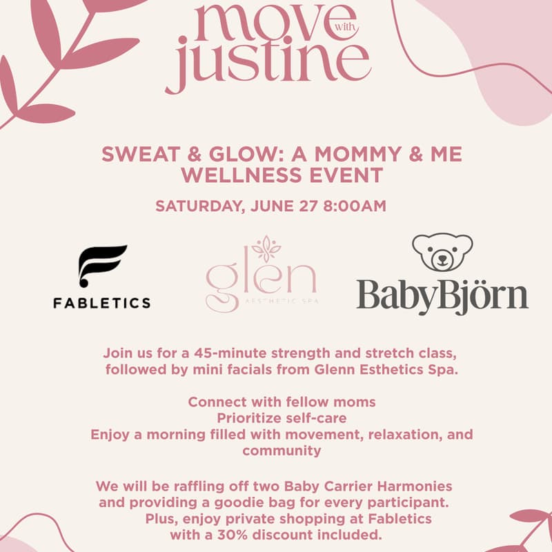 Cover Image for SWEAT & GLOW: A MOMMY & ME WELLNESS EVENT