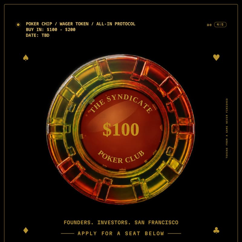 Cover Image for Founders & Investors Poker Night - Members +3