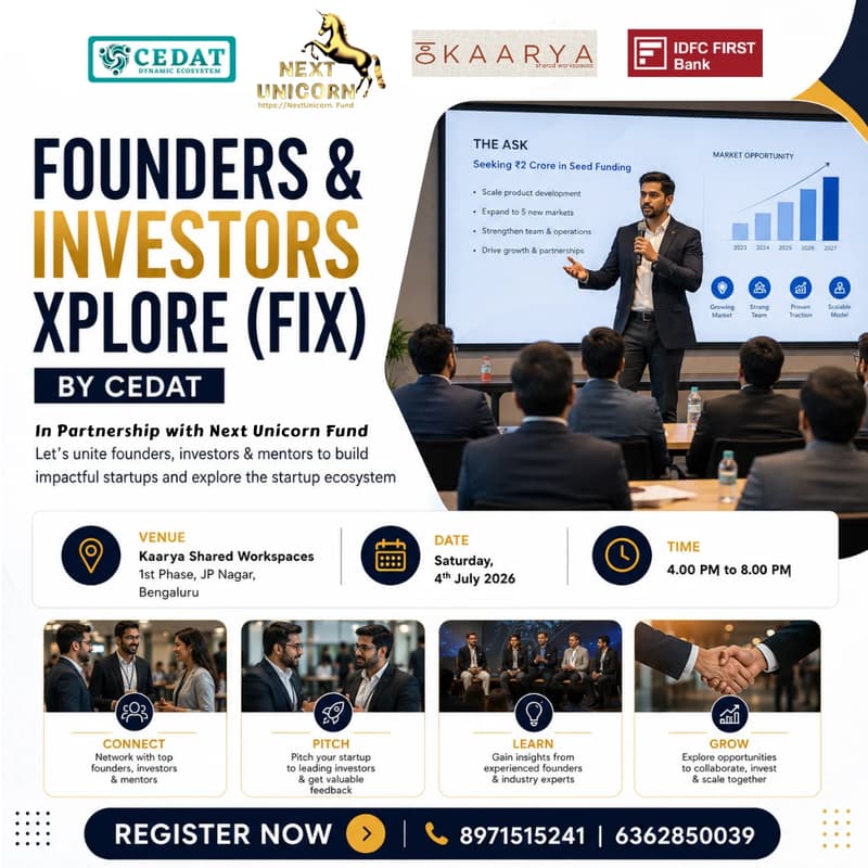 Cover Image for Founders & Investors Xplore by CEDAT