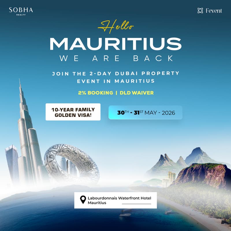 Cover Image for Dubai Property Expo in Mauritius | 30th - 31st May, 2026 | Sobha