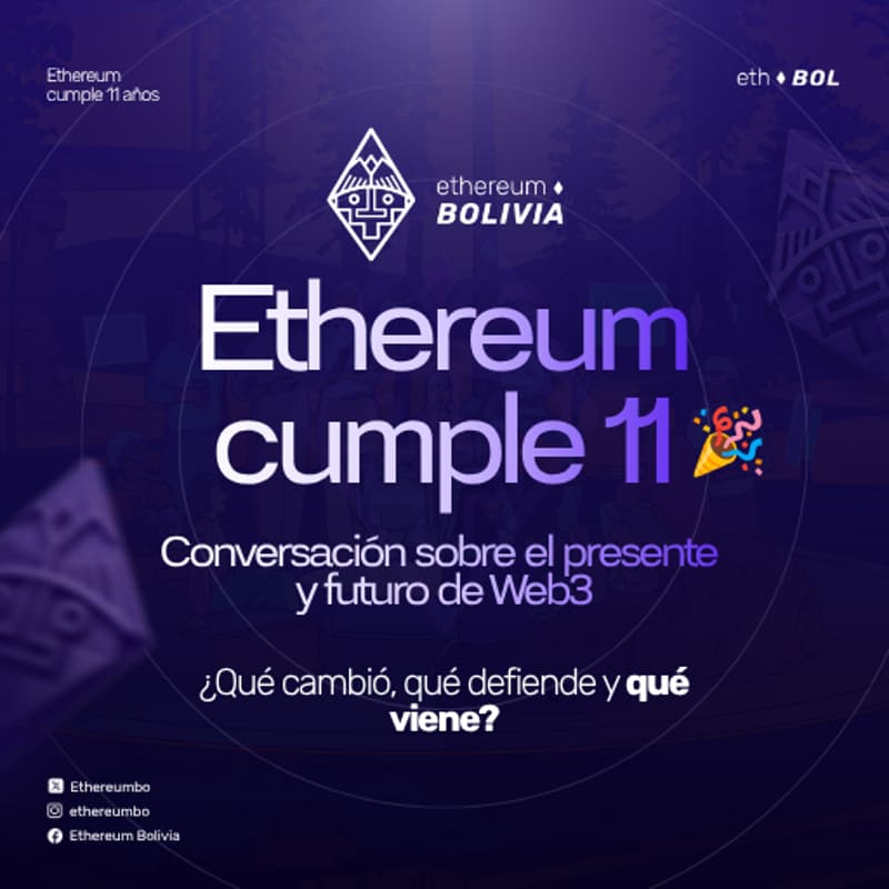 Cover Image for Ethereum cumple 11 🎉