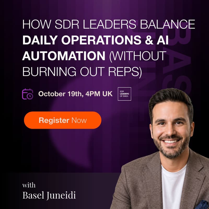 Cover Image for How SDR Leaders Balance Daily Operations & AI Automation (Without Burning Out Reps)