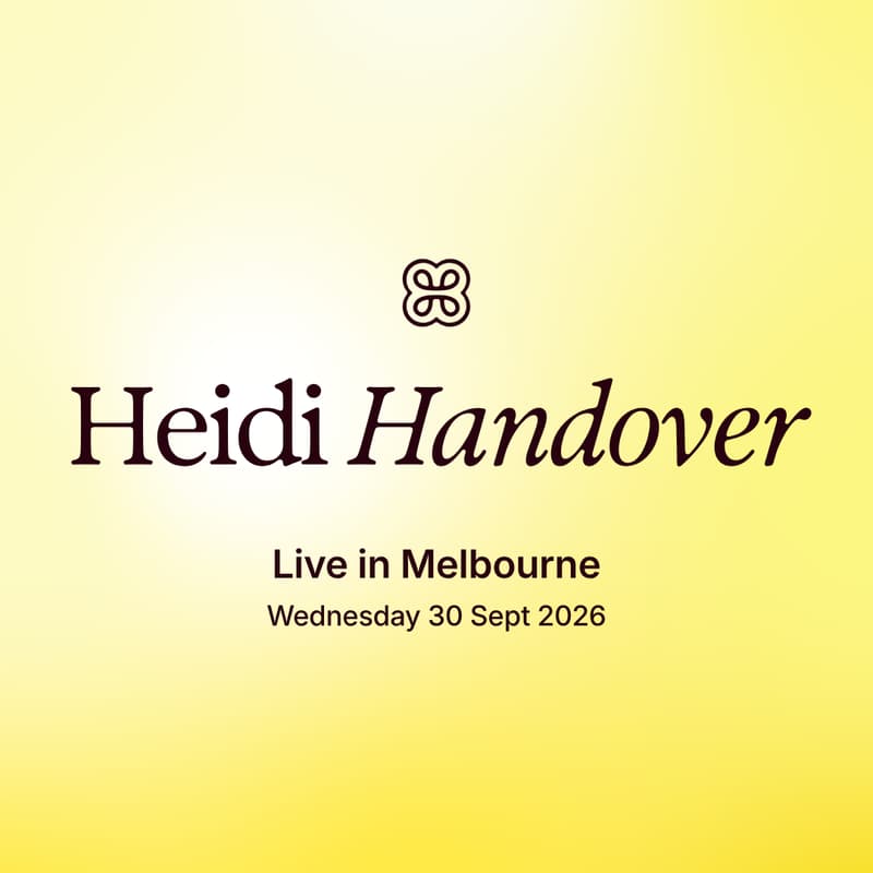 Cover Image for Heidi Handover: Live in Melbourne