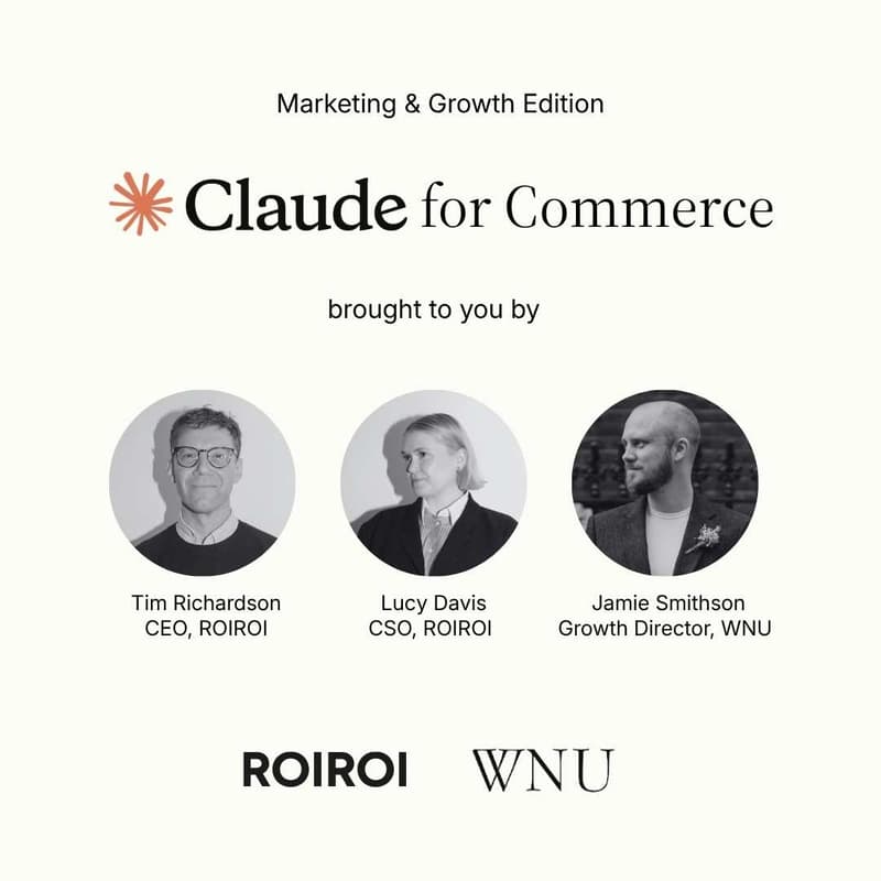 Cover Image for Claude for Commerce: Marketing & Growth Edition