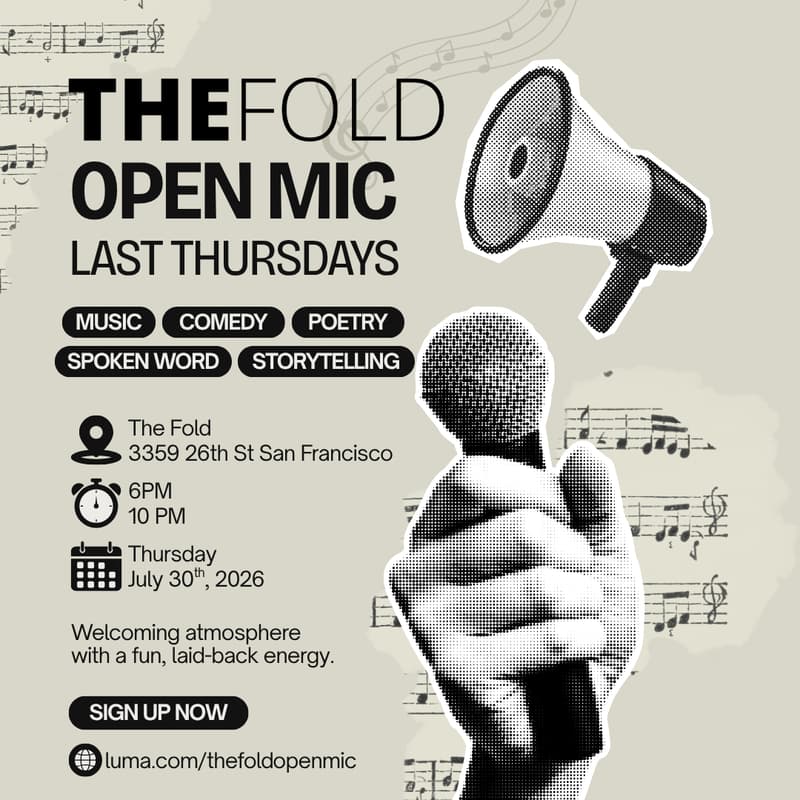 Cover Image for The Fold Open Mic: Last Thursdays