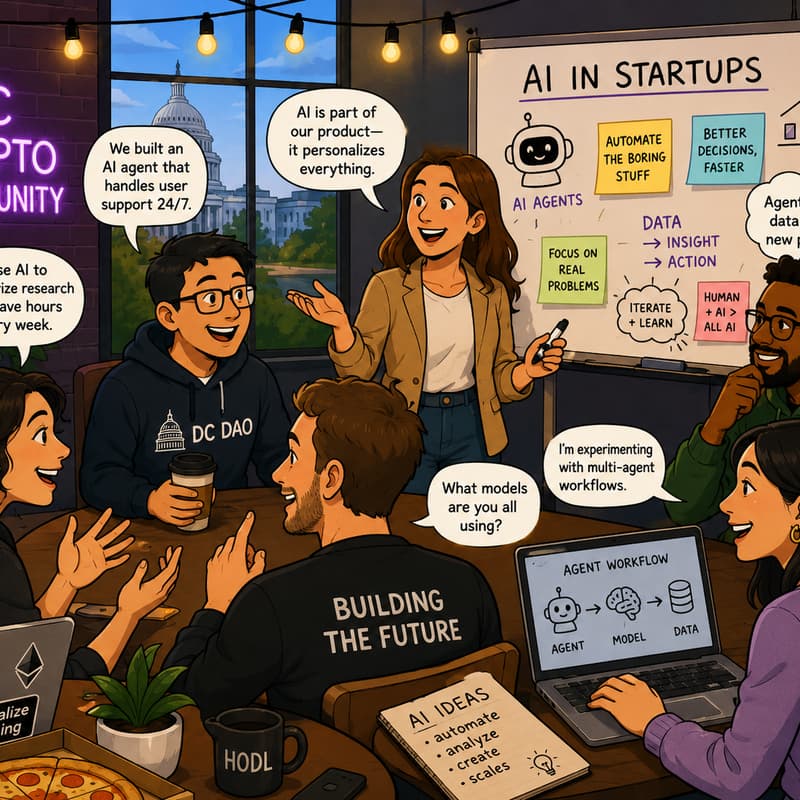 Cover Image for What's your AI doing? Meetup with DC DAO, Stand With Crypto and Virginia Blockchain Council