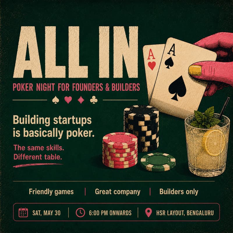 Cover Image for ALL IN - Poker Night for founders & builders