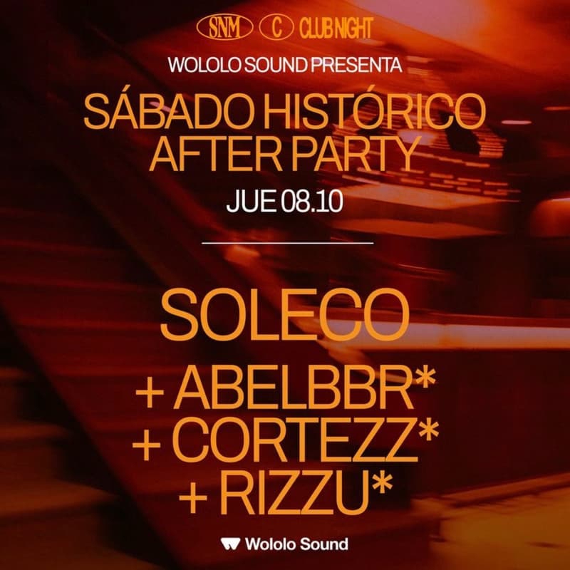 Cover Image for Wololo Sound pres. sábado histórico After Party X Say No More