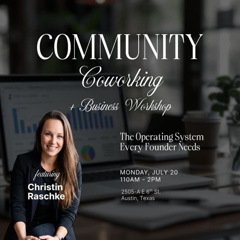 Cover Image for Community Coworking + The Operating System Every Business Owner Needs Workshop