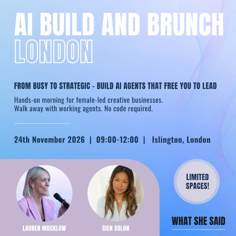 Cover Image for THE AI BUILD & BRUNCH | LONDON
