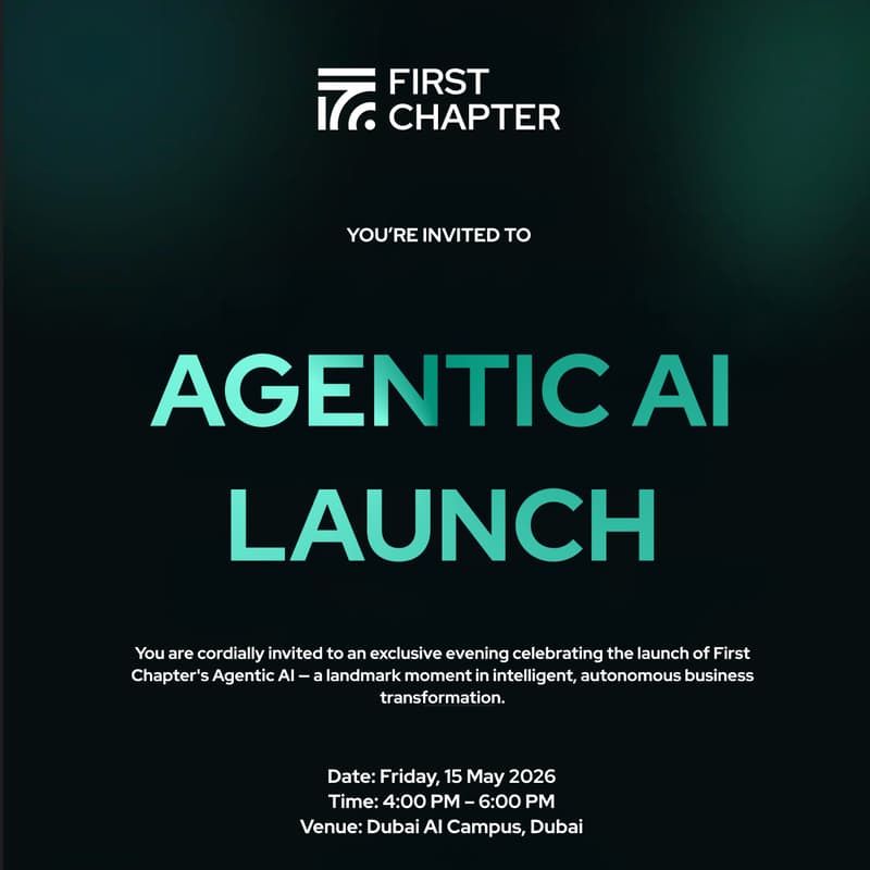 Cover Image for The Agentic AI Launch Event by First Chapter.