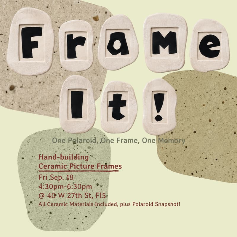 Cover Image for Hand-building Ceramic Picture Frame!