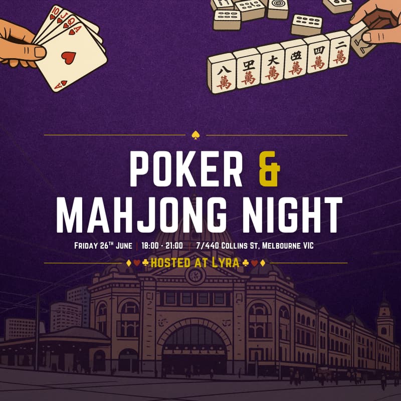 Cover Image for Poker & Mahjong Night at Lyra Melbourne