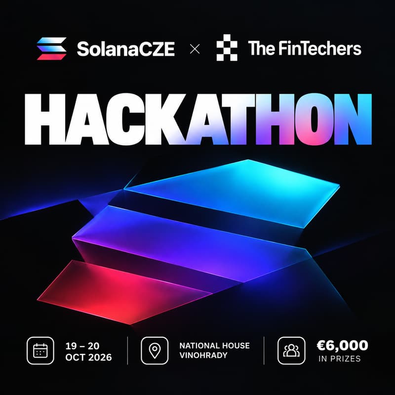 Cover Image for SolanaCZE × The FinTechers Hackathon (Reg. via seperate link)