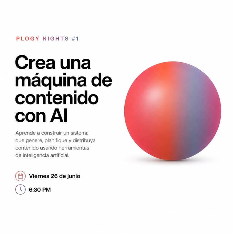 Cover Image for Plogy Nights: Crea una máquina de contenido con AI