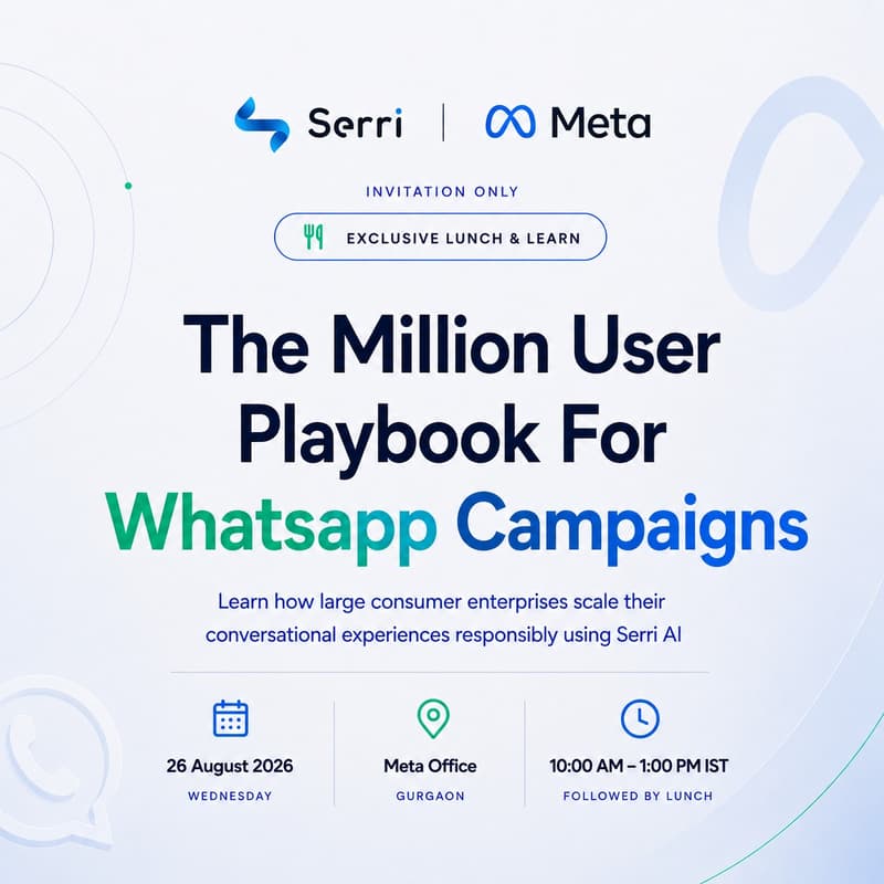 Cover Image for Serri X Meta: The Million User Playbook For WhatsApp Campaigns