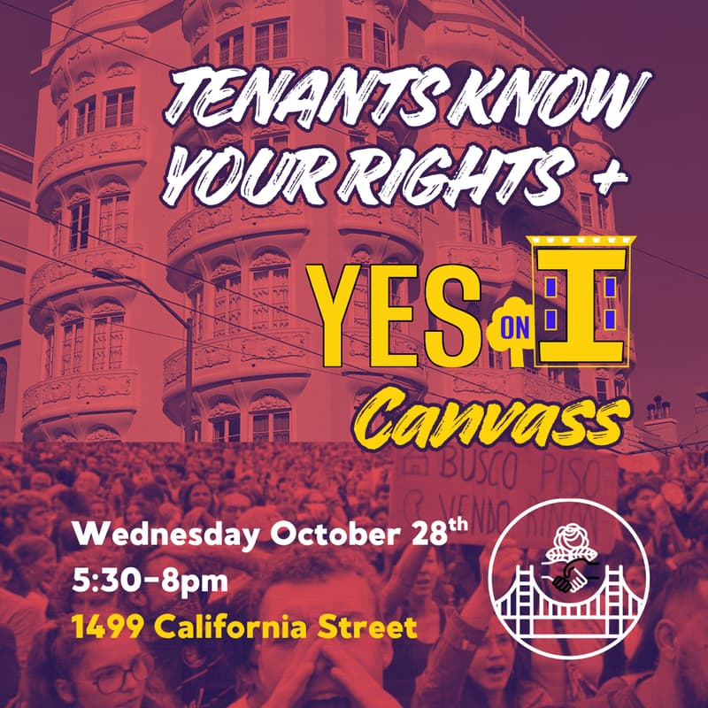 Cover Image for Tenants Know Your Rights + Yes on I Canvass