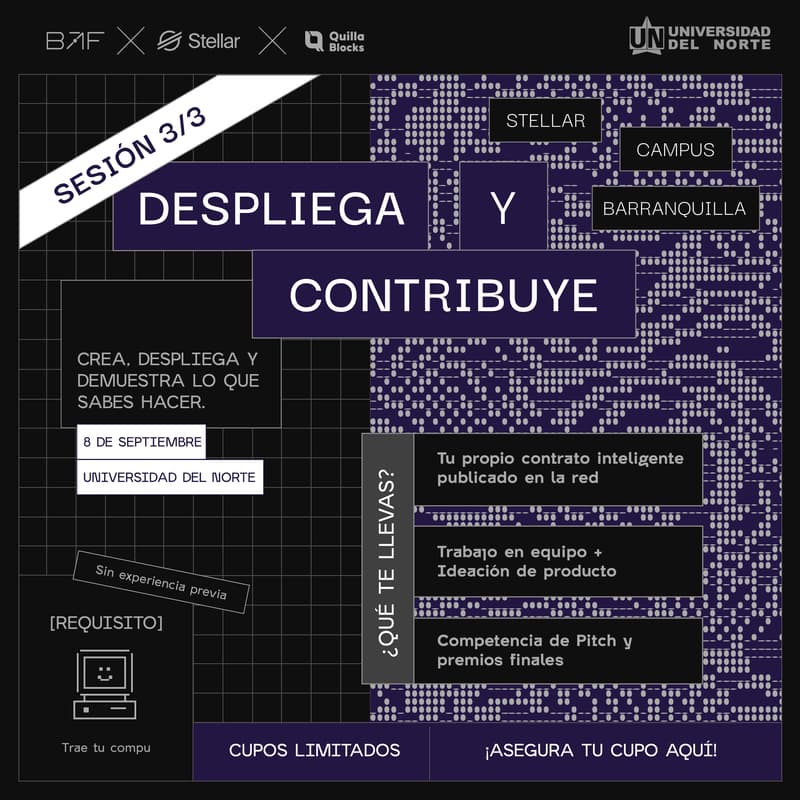 Cover Image for Stellar Campus Barranquilla · Sesión 3: Despliega y contribuye · Universidad del Norte
