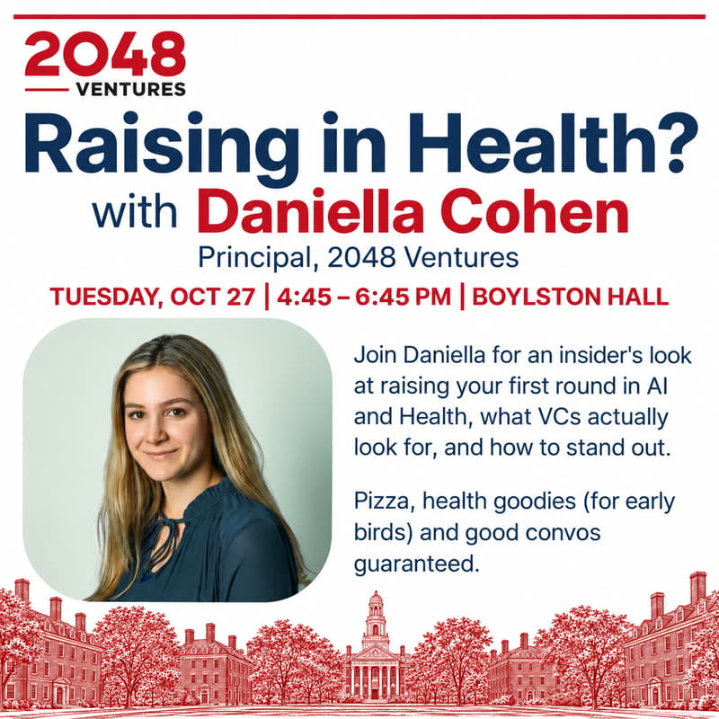 Cover Image for Raising Your First Round in AI x Health with Daniella Cohen (2048 Ventures)