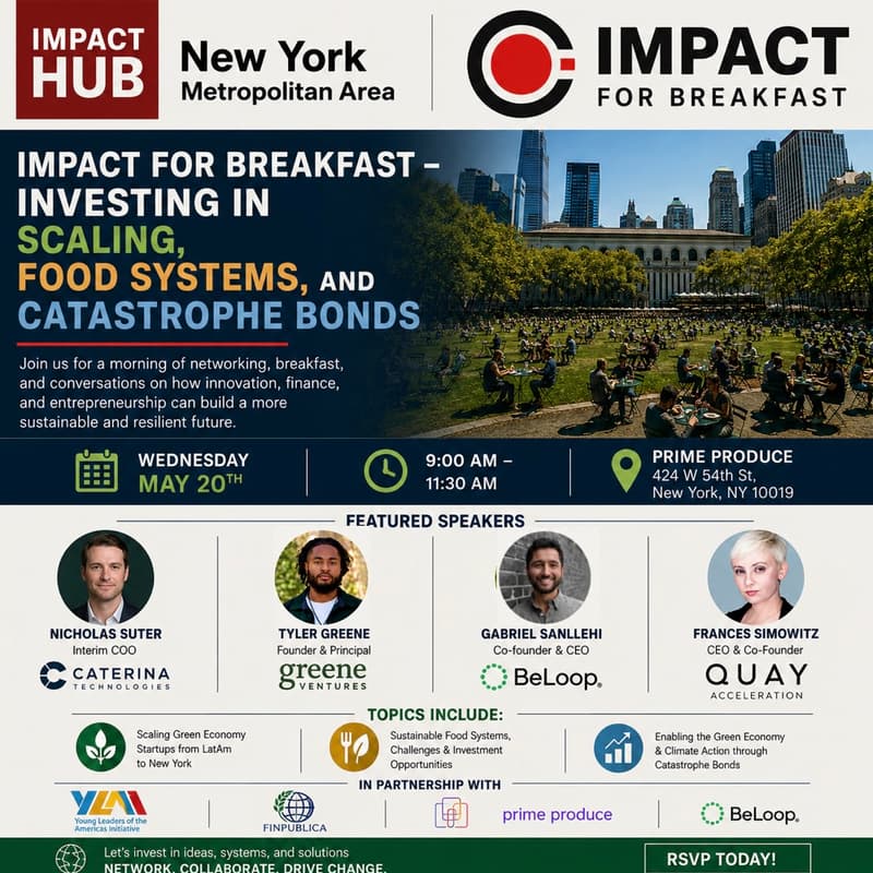 Cover Image for Impact for Breakfast - Investing in Scaling, Food Systems, and Catastrophe Bonds