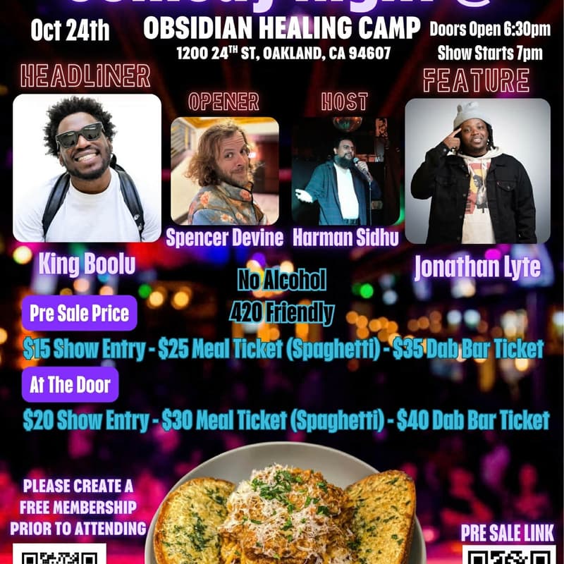 Cover Image for Comedy Nigh @ Obsidian Healing Camp