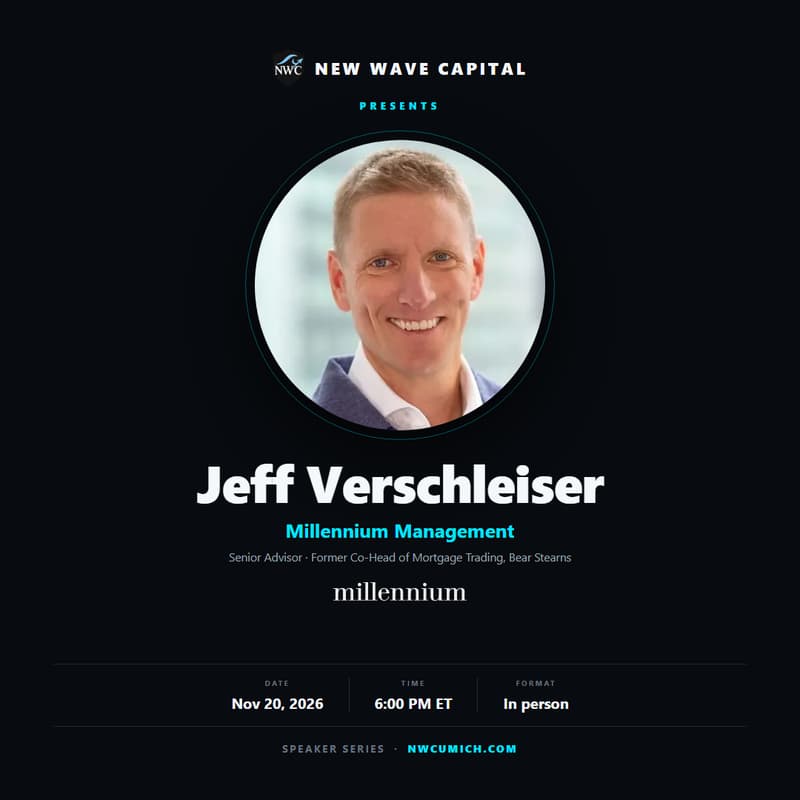 Cover Image for NWC Speaker Series: Jeff Verschleiser, Millennium Management