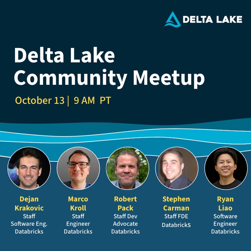 Cover Image for Delta Lake Community Meetup | October 2026