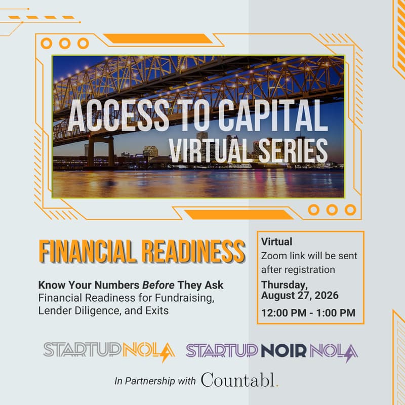 Cover Image for Access to Capital Virtual Series: Financial Readiness