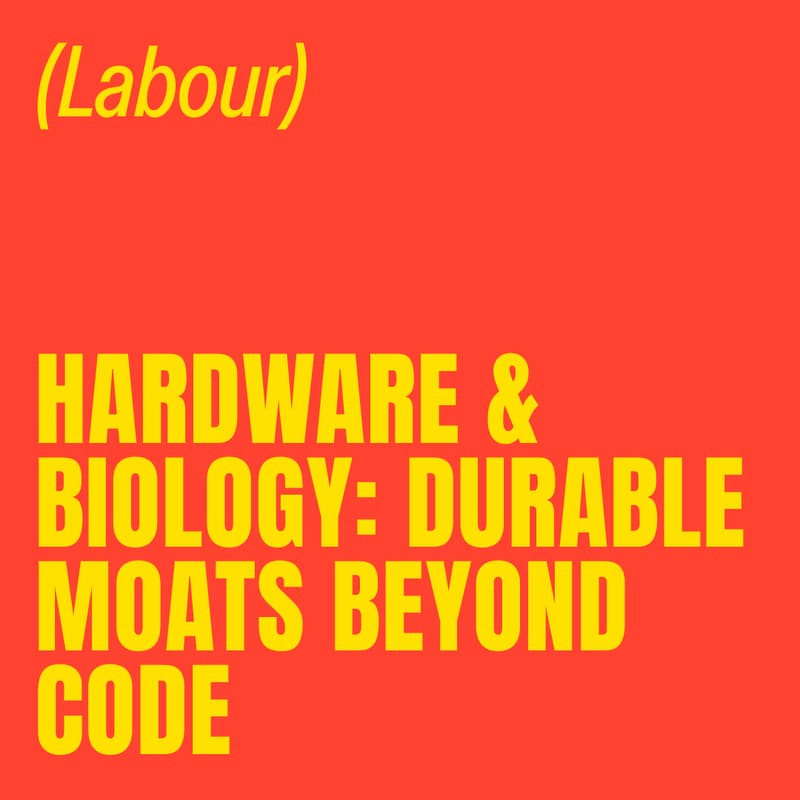 Cover Image for Hardware & Biology: Durable Moats Beyond Code