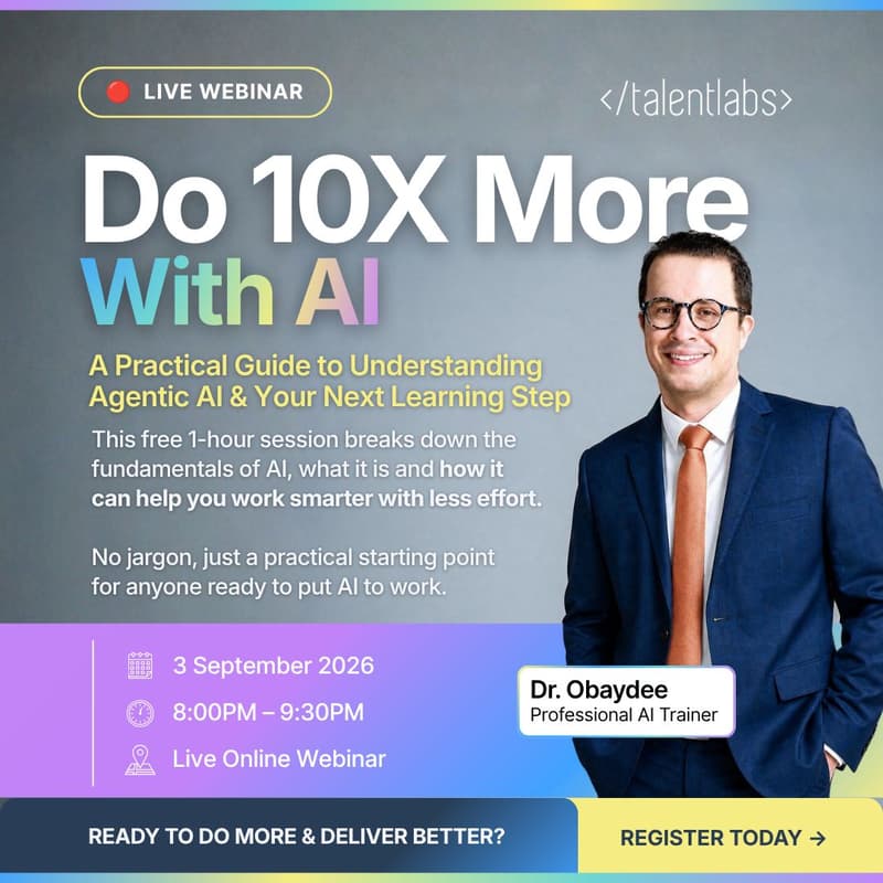 Cover Image for Do 10X More With AI: Stay Ahead of the AI Curve, Not Behind It