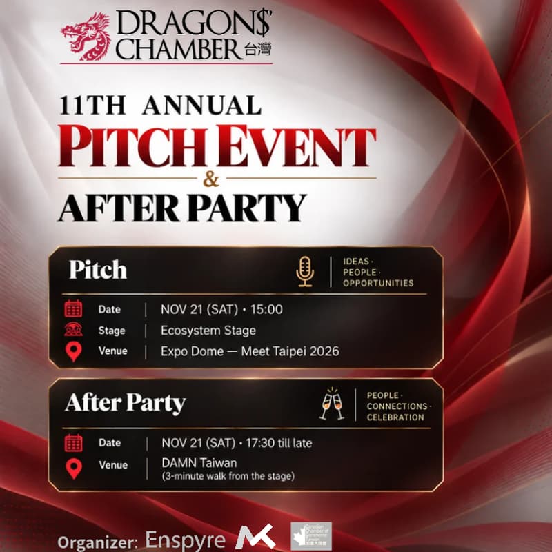 Cover Image for Dragons' Chamber 2026, 11th Annual Pitch Event ＆ After Party