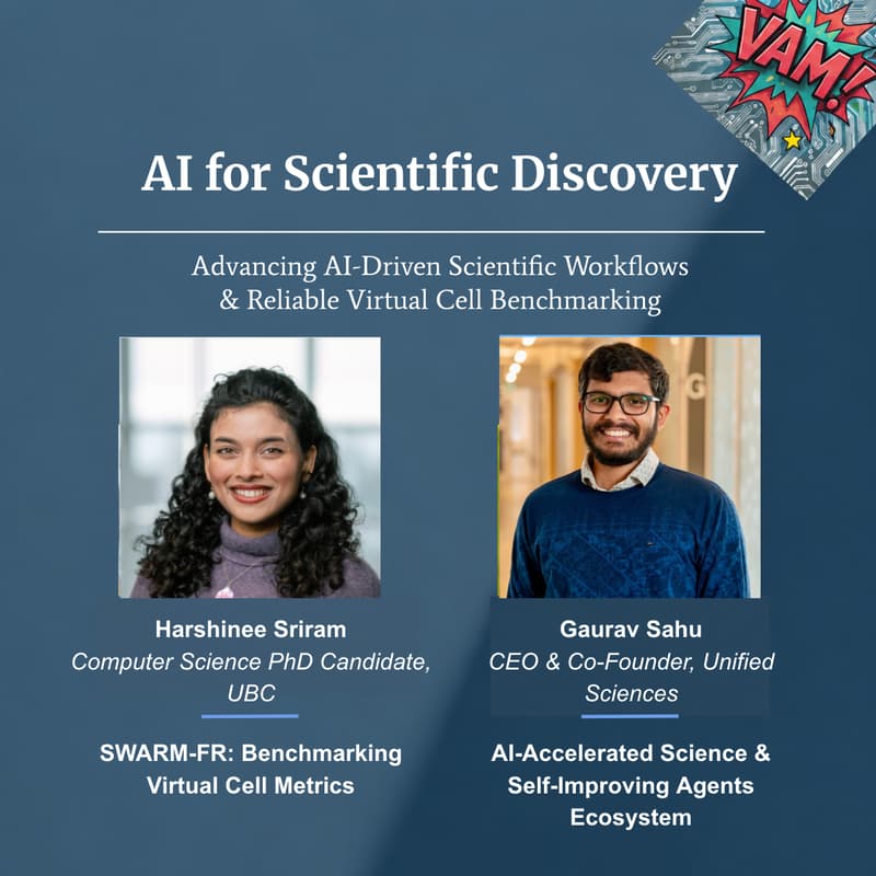 Cover Image for VAM! Talks: AI for Scientific Discovery ⭐