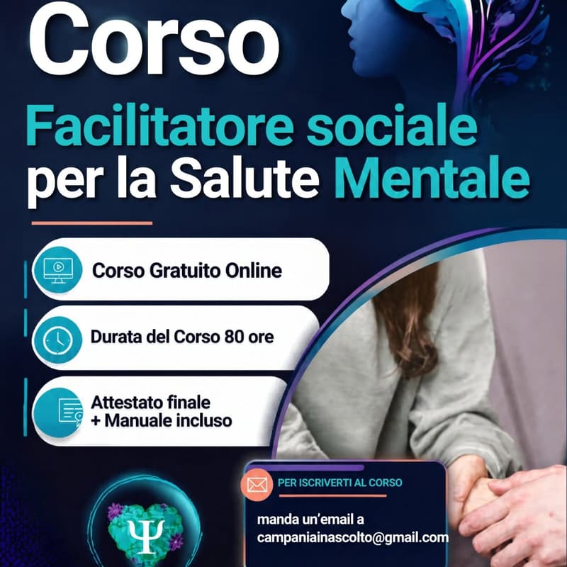 Cover Image for Corso per Facilitatore Sociale per la Salute Mentale – Edizione 2027