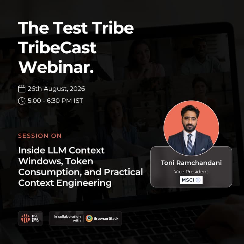 Cover Image for Webinar on Inside LLM Context Windows, Token Consumption, and Practical Context Engineering by Toni Ramchandani