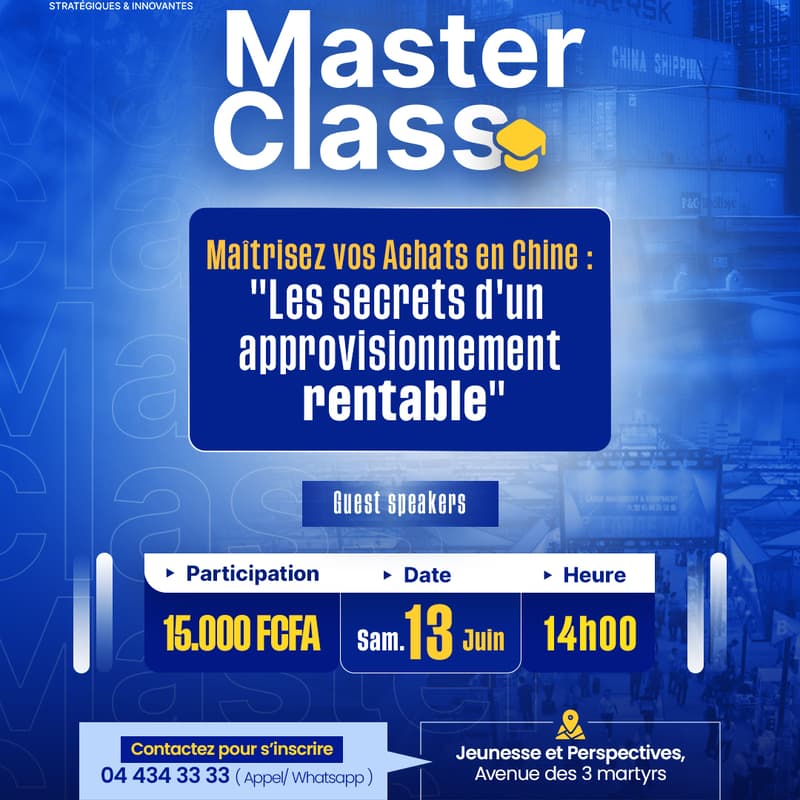 Cover Image for Master Class : Maitriser vos achats en Chine