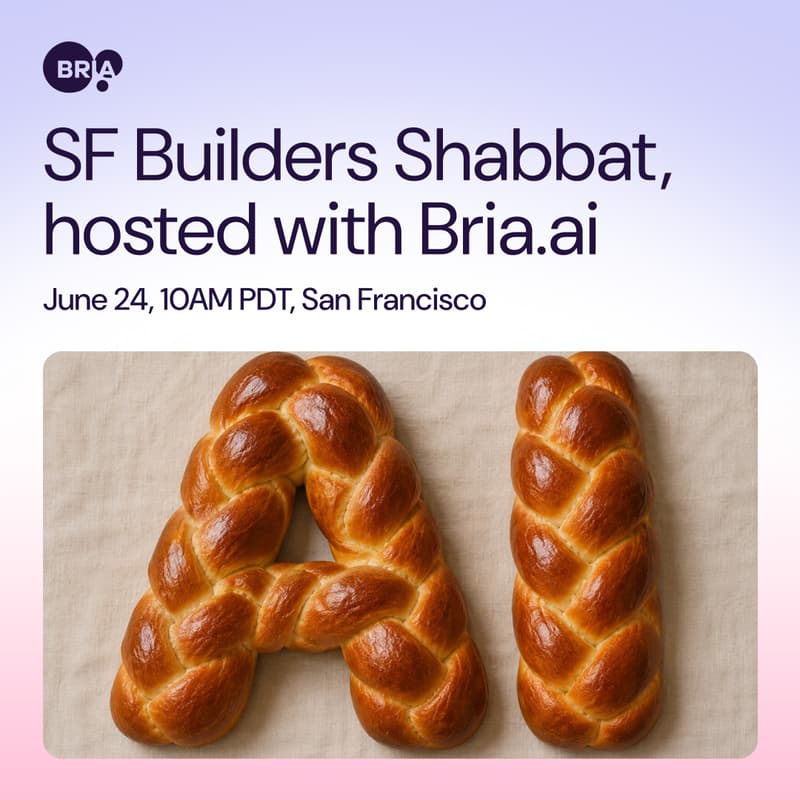 Cover Image for SF Builders Shabbat, hosted with Bria.ai