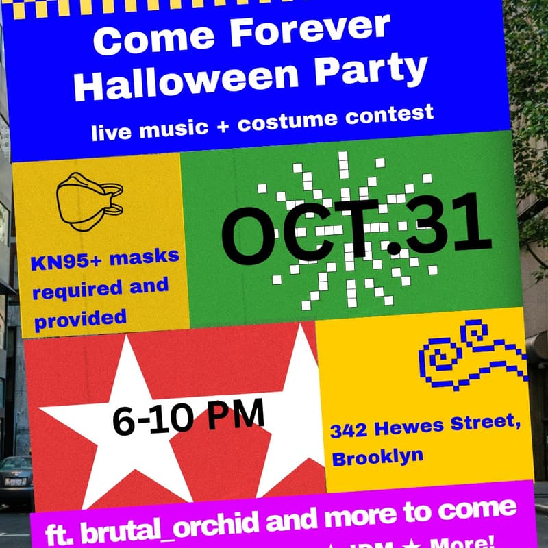 Cover Image for Come Forever Halloween Party